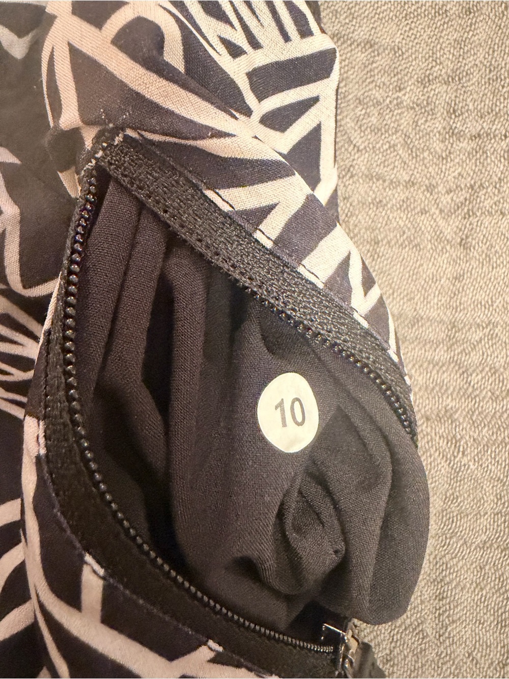 lululemon athletica Black & White Floral-Print Athletic Shorts - Picture 4 of 5